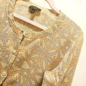 Talbots Patterned Petite Cardigan
